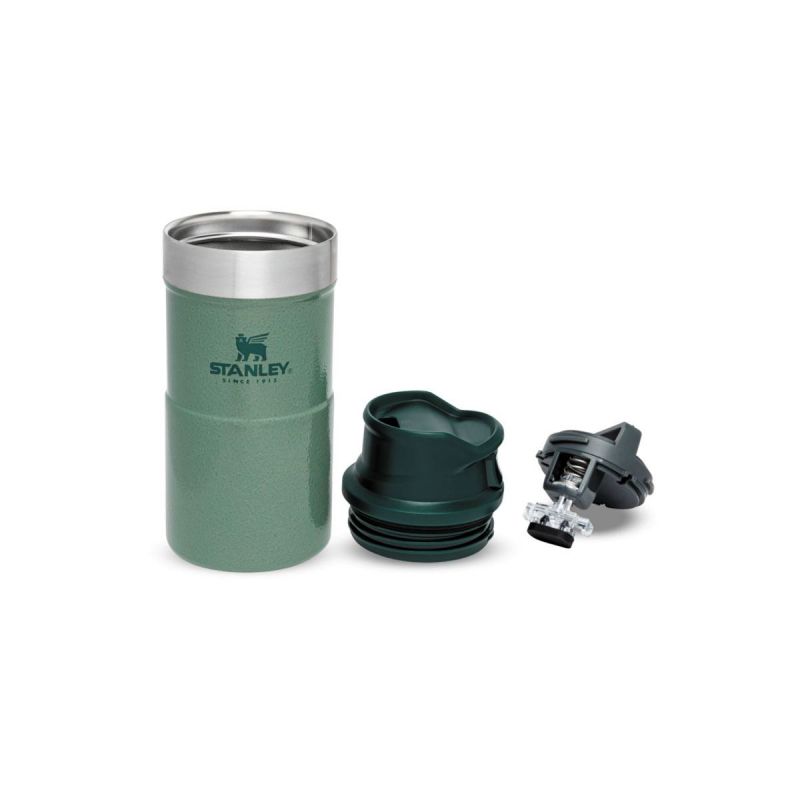 Stanley Thermoflasche, Classic Trigger-Action Travel Mug 8.5oz \/ 250ml Hammertone Green
