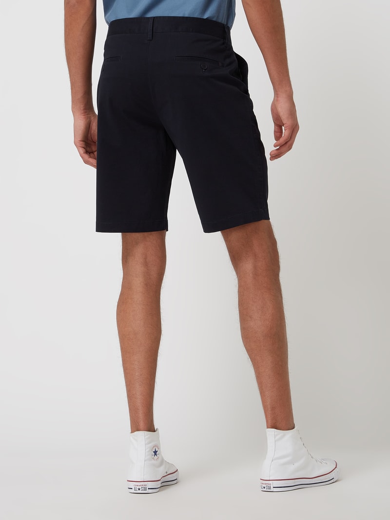 Chino-Shorts mit Stretch-Anteil Modell 'Leroy' in marineblau