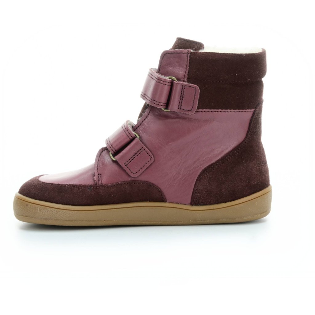 Bundgaard Basil Strap Tex Dark Rose dunkelrosa Barfuß-Stiefeletten
