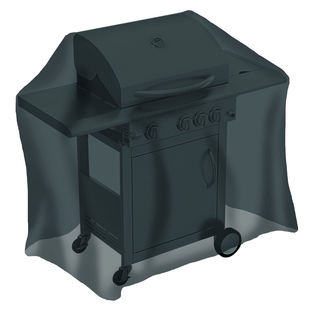 Tepro Universal Abdeckhaube - für Gasgrill mittel, schwarz