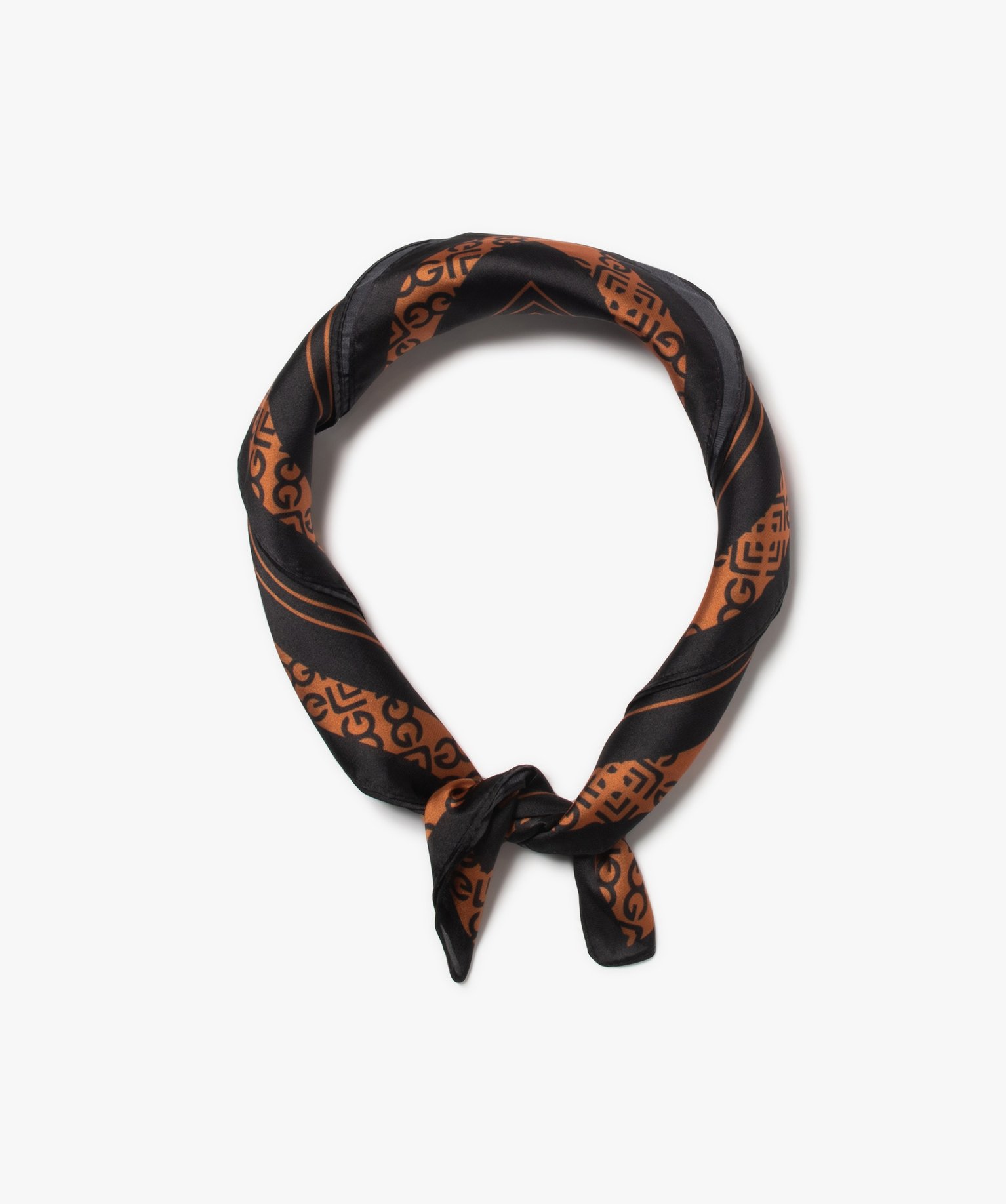 Foulard carré en satin femme marron | GEMO