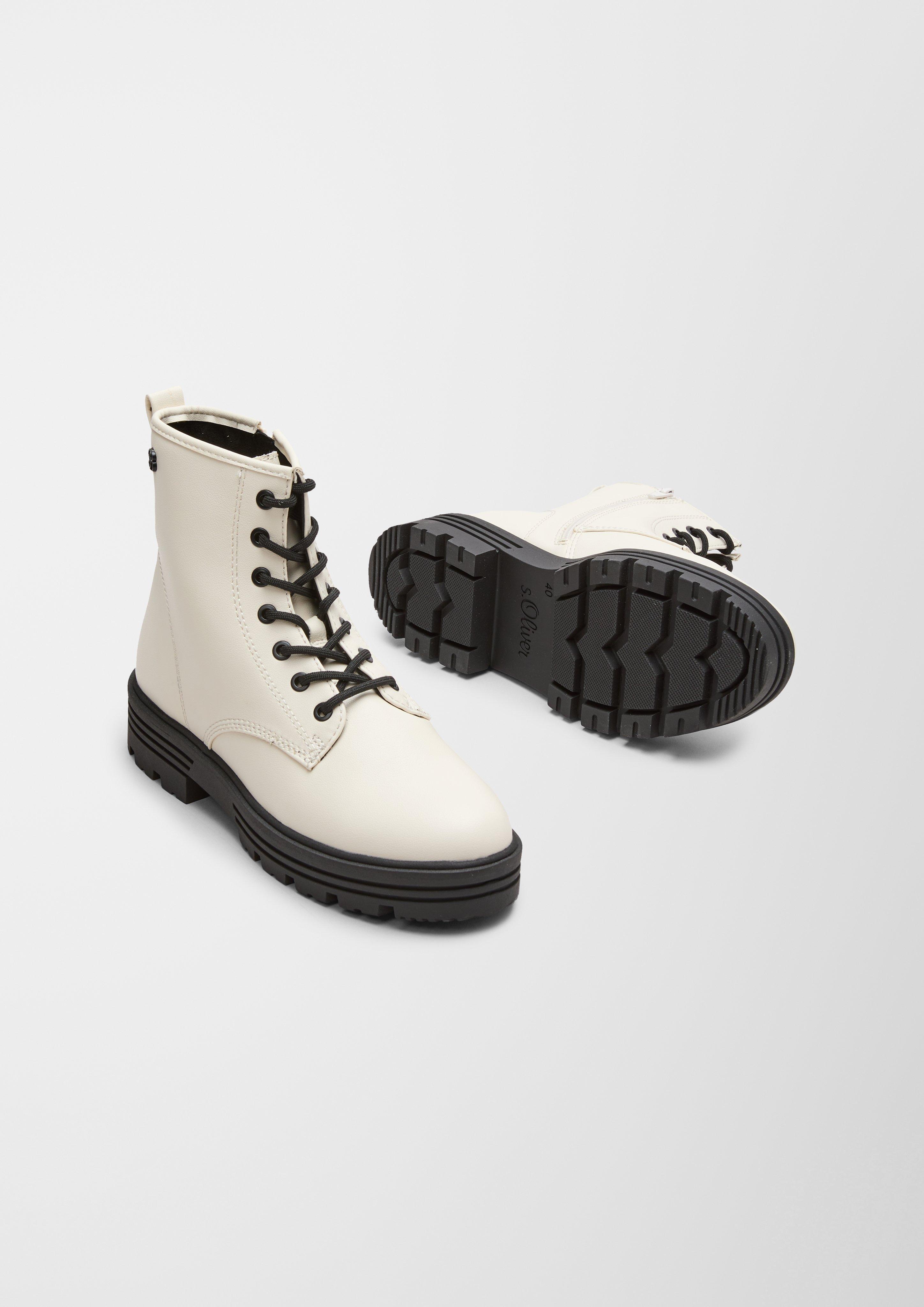 Schnürstiefel aus Kunstleder  6006494-109