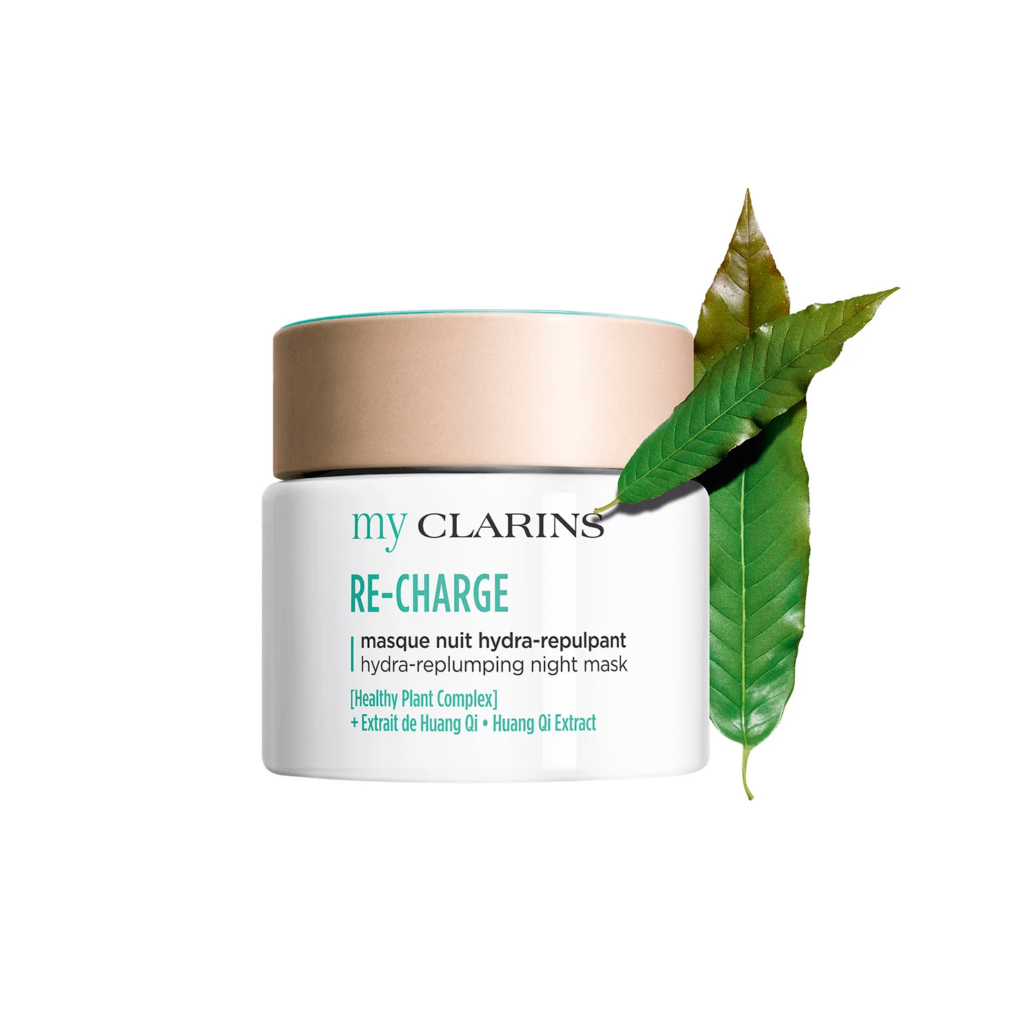 MY CLARINS RE-CHARGE Masque Nuit Hydra-Repulpant - Mascarilla facial hidratante, Tratamiento facial hidratante de noche