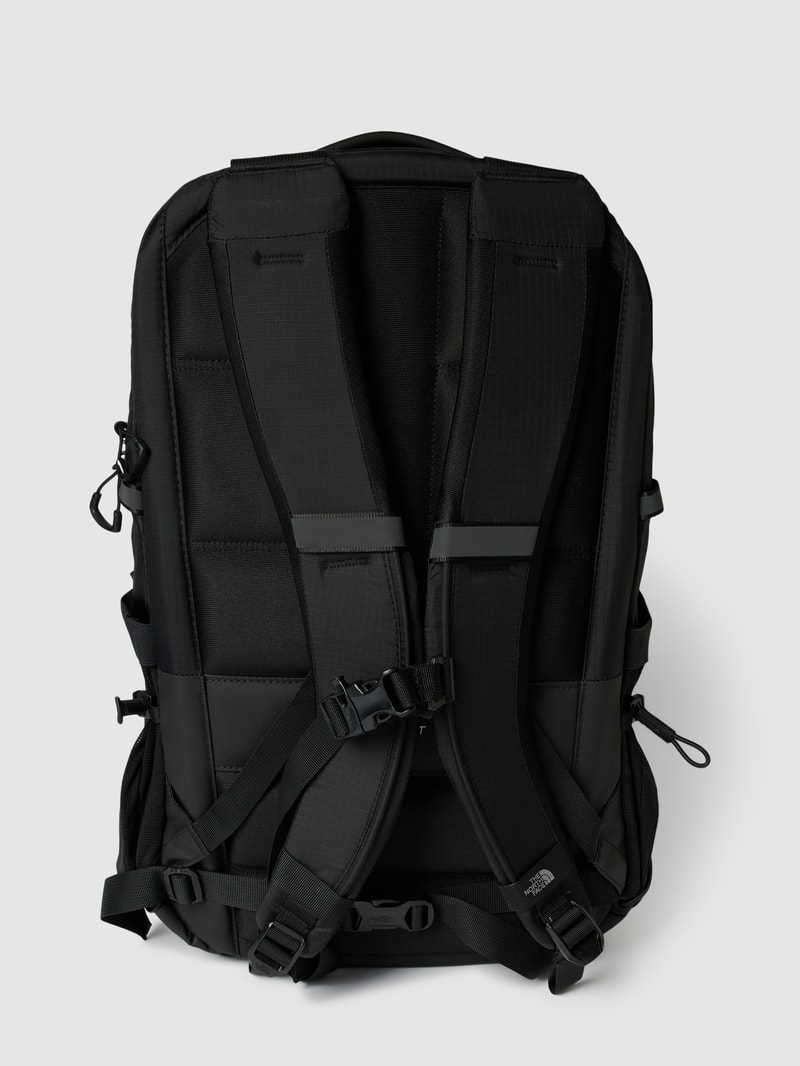 Rucksack mit Label-Detail Modell 'BOREALIS' in schwarz