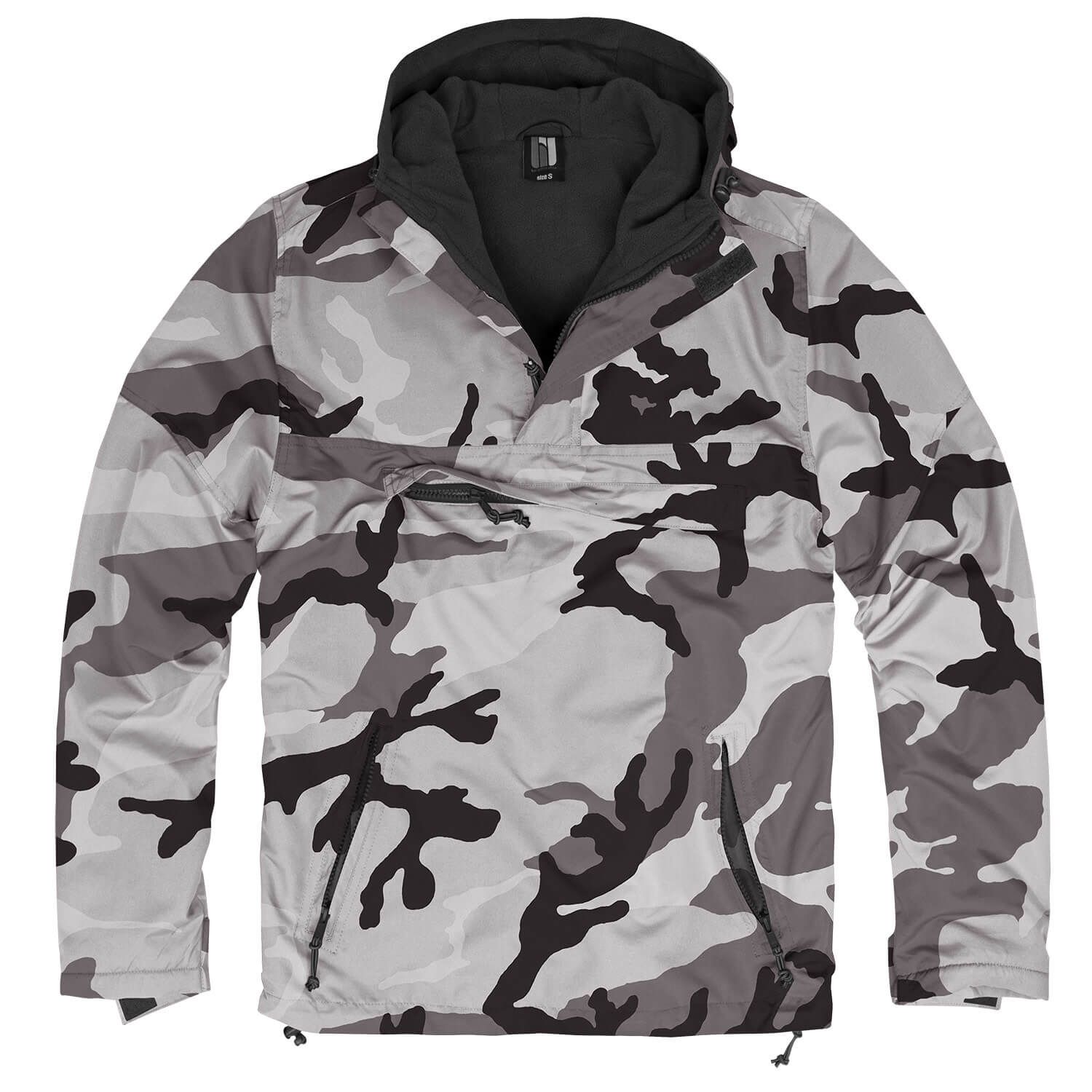 Hooded Windbreaker mit Fleecefutter