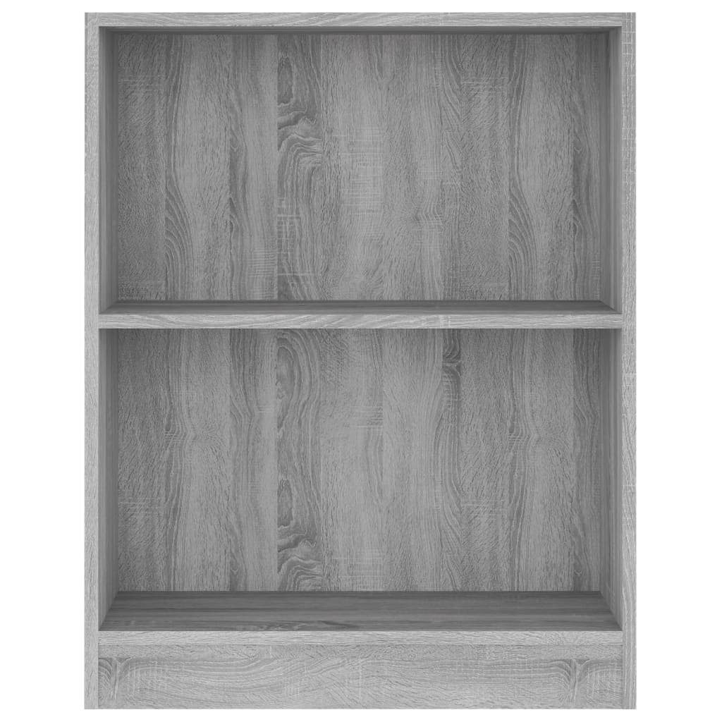 vidaXL Bücherregal Bücherregal Grau Sonoma 60x24x74,5 cm Holzwerkstoff, 1-tlg.