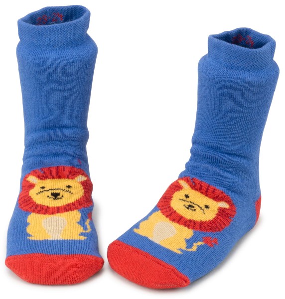 Ewers ~ Stoppersocke SoftStep ~ Löwe hellblau