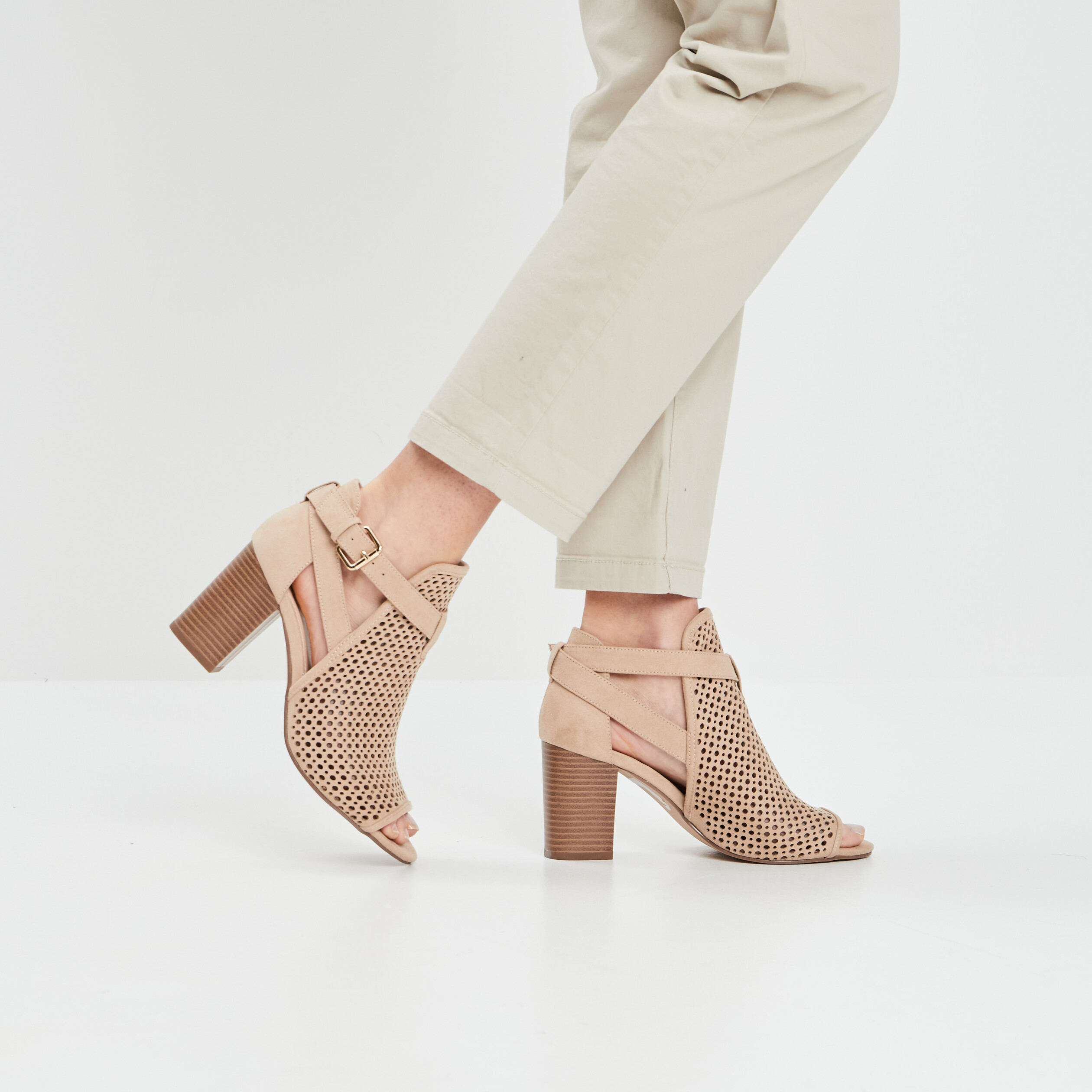 Sandales à talons sable femme | La Halle