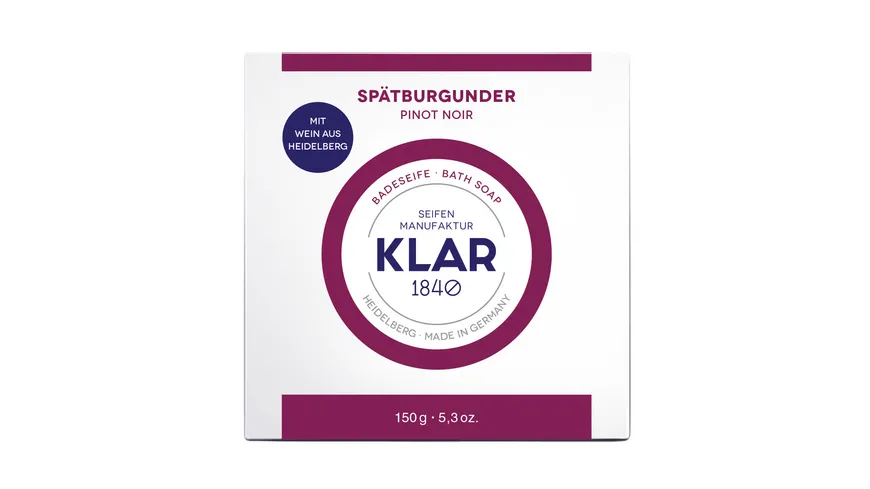 KLAR'S Seife Spätburgunder 150 g
