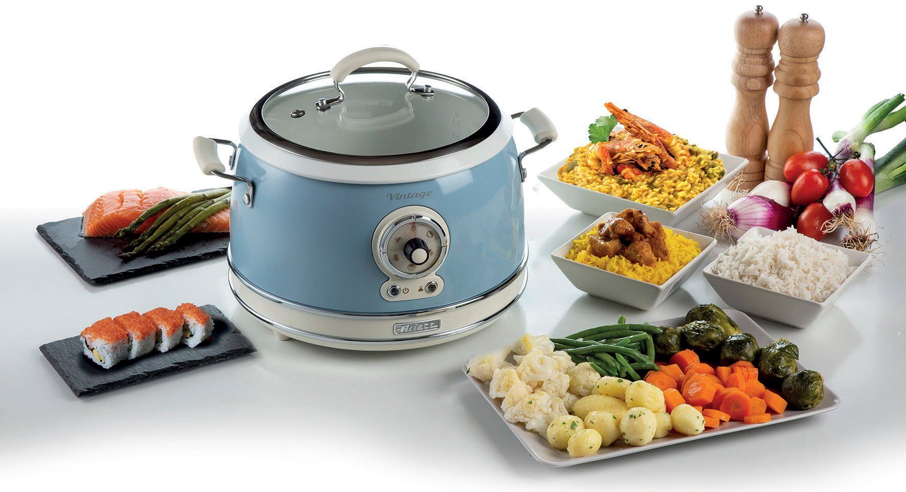 Ariete Multikocher 2904BL, 650 W, 3 l Schüssel