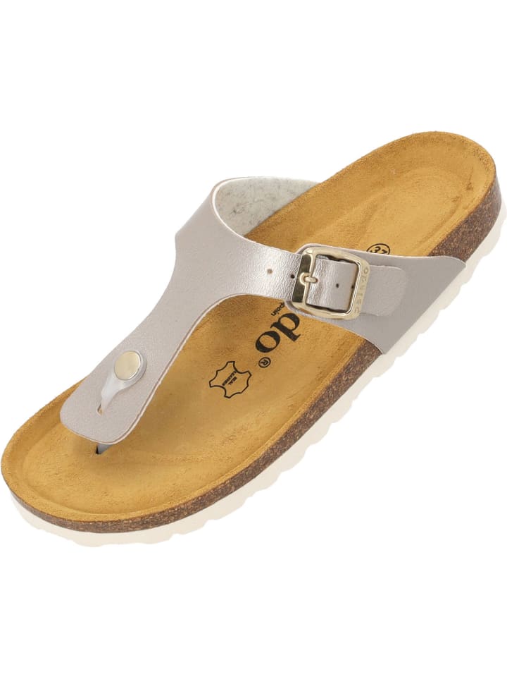 palado Zehentrenner in beige metallic günstig kaufen
