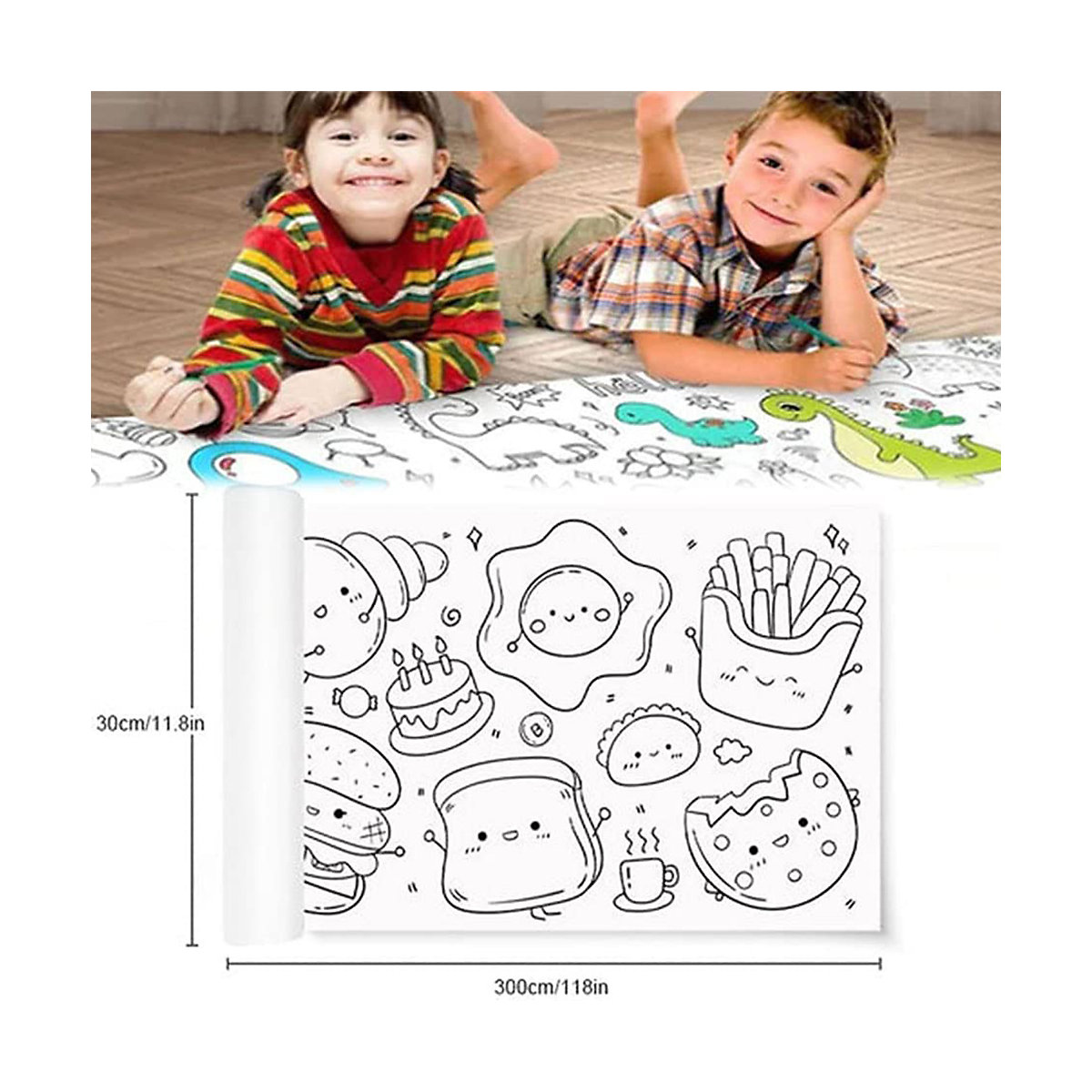 Ausmalen auf Zeichenpapier Rolle Selbstklebende für Kinder
