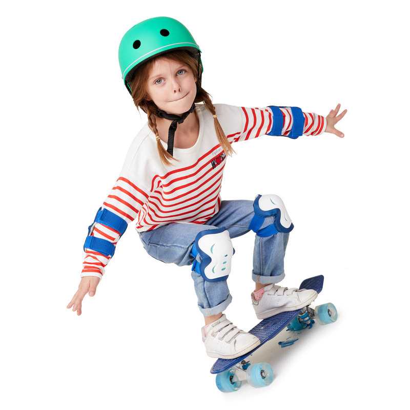 Skate bleu roues lumineuses Oxybul