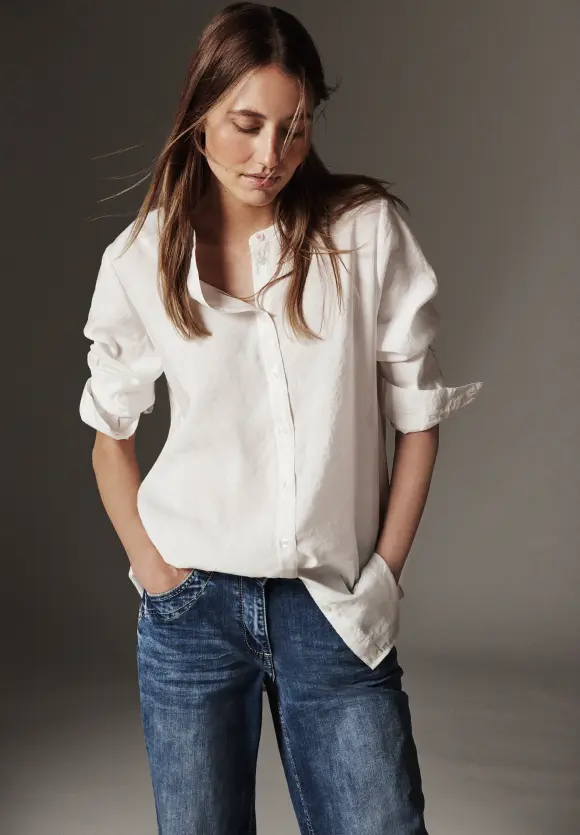 CECIL Longbluse in Unifarbe