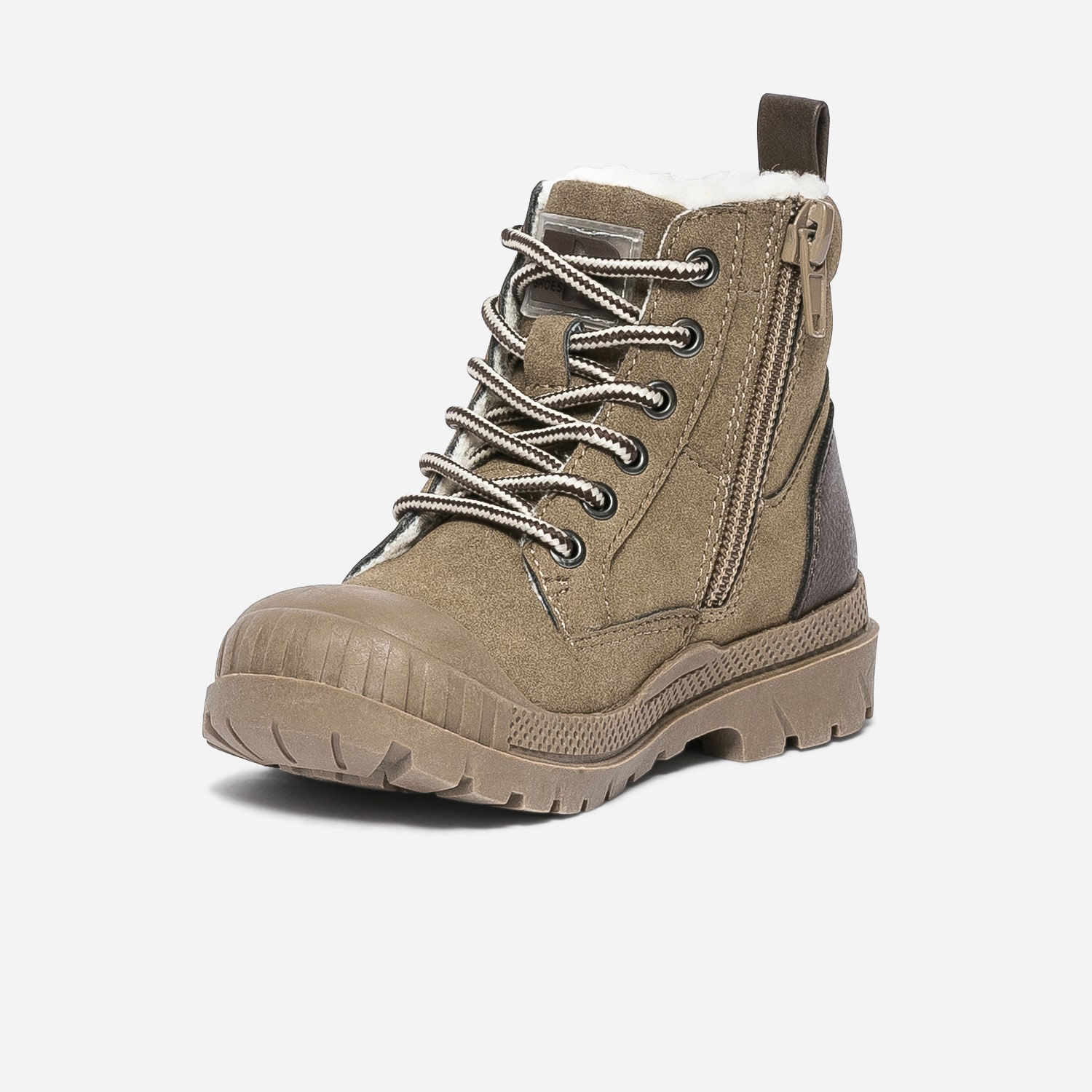 Boots à lacet BUGGY taupe suédé fourré