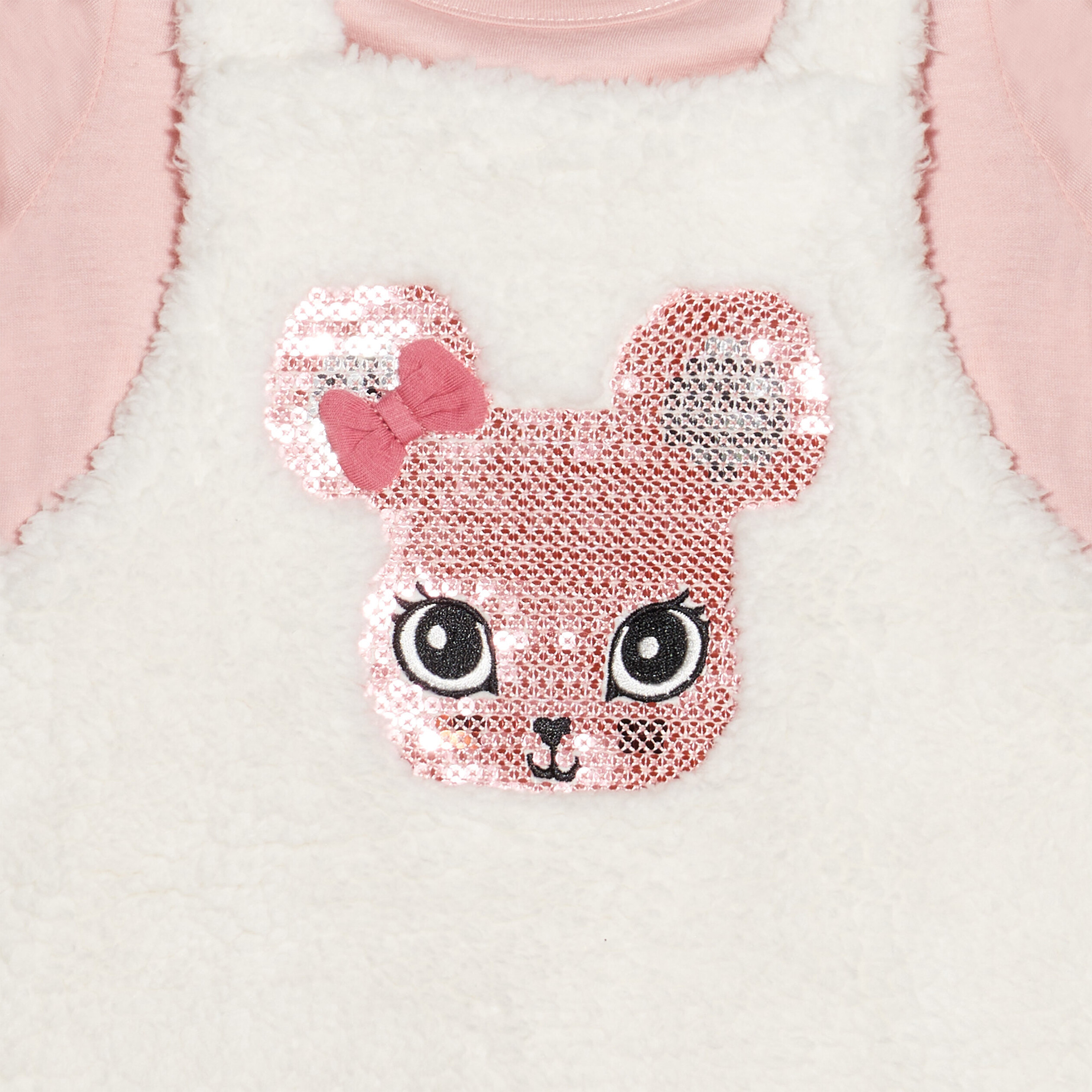 Ensemble 3 pièces ivoire bébé fille | La Halle