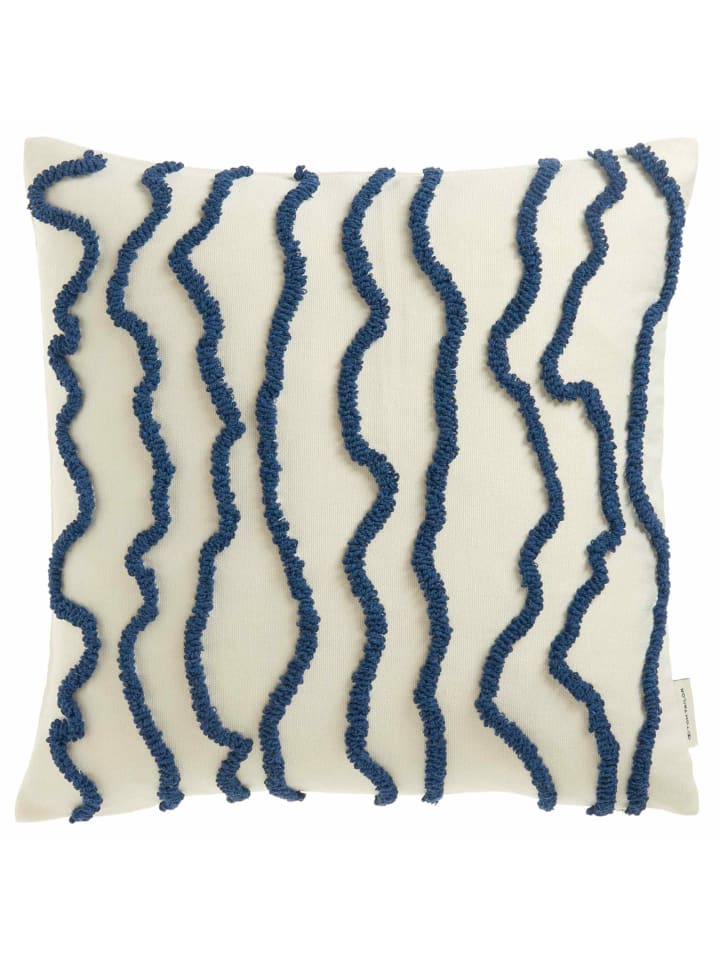 Tom Tailor Zierkissenhülle WAVY in Blau günstig kaufen 45 x 45 cm