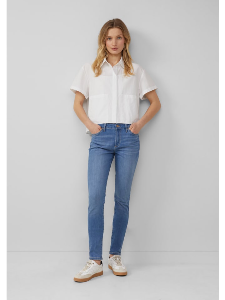 s.Oliver Jeans-Hose lang in Blau günstig kaufen