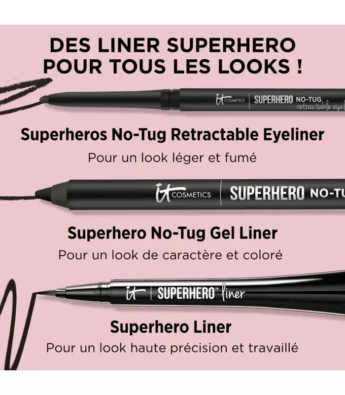 SUPERHERO™ NO-TUG MECHANICAL LINER Crayon Eyeliner Waterproof et Longue Tenue