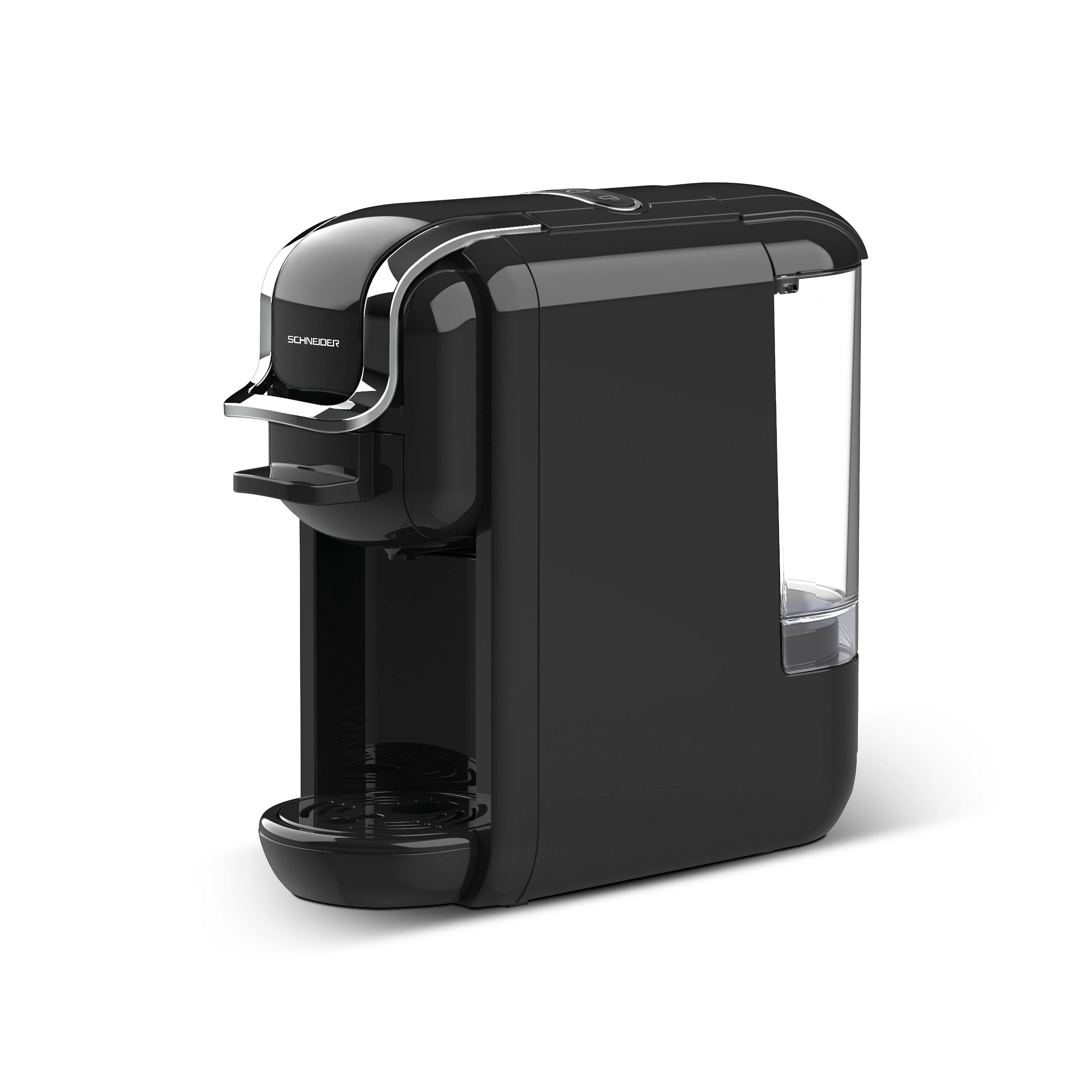 SCHNEIDER Kaffeepadmaschine 19 Bar Druck, Espresso, für Nespresso Dolce-Gusto Pads & gemahlenen Kaffee