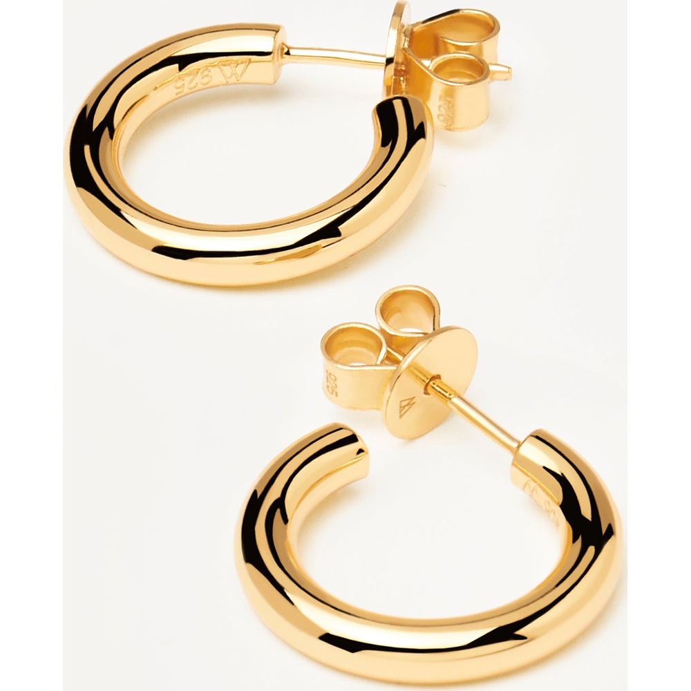 P D Paola Créoles 925 Argent Boucles d'oreilles