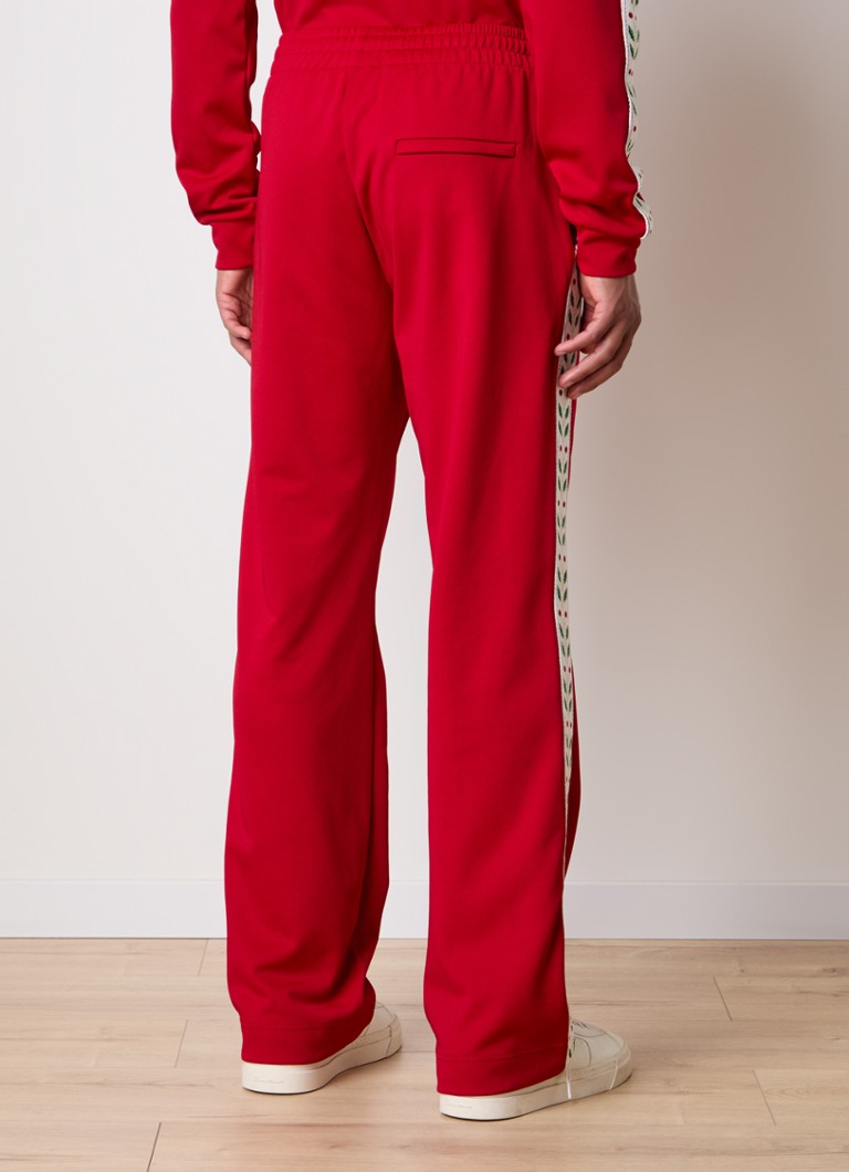 Pantalon de survêtement Casablanca Laurel coupe droite avec poches latérales et broderie