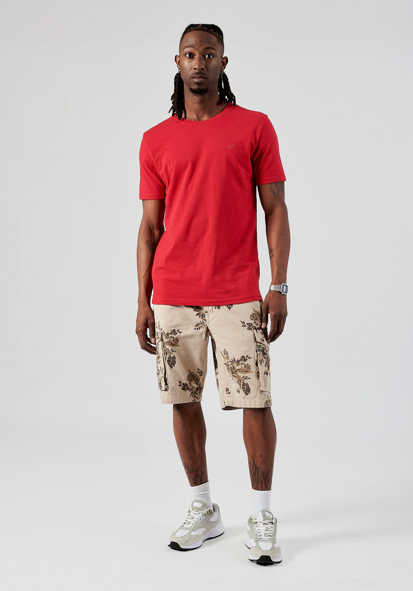 RIFT   Coffret de 2 t-shirts rouge et orange slim Homme