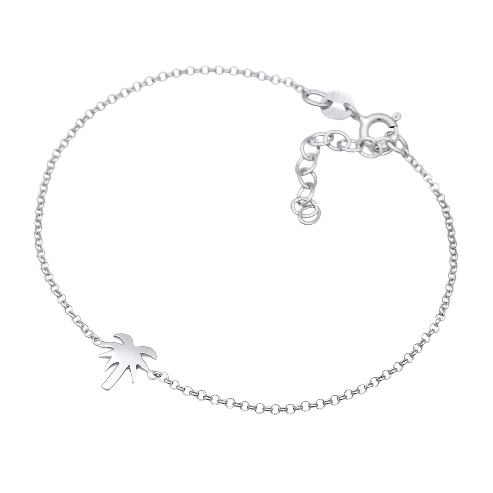 Elli Elli Bracelet Femmes pendentif palmier plage basique en argent sterling 925 Bracelet