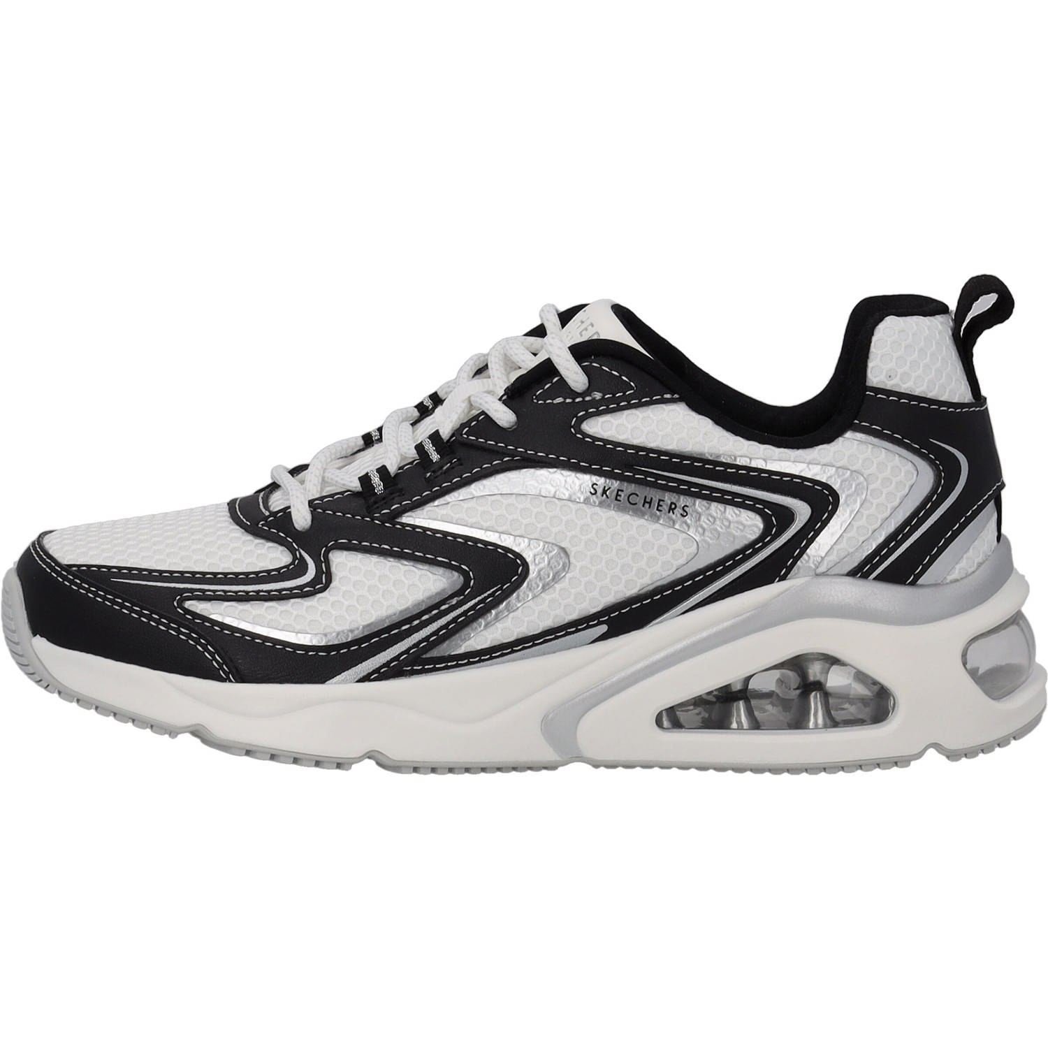 Skechers 177425, Sneakers Low, Damen, weiß schwarz