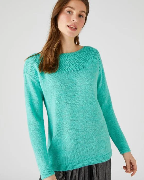 Pull chaud motif chevrons Thermolactyl