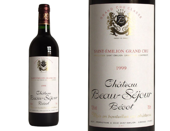 Château Beausejour Becot Rouge 1999, Premier Grand Cru Classé Bordeaux Saint-Emilion Grand Cru