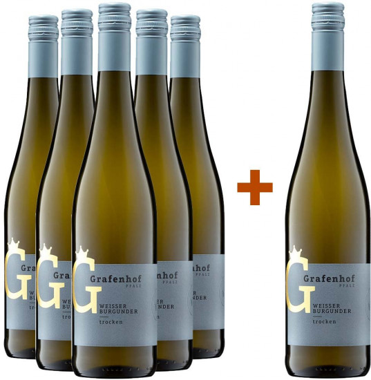 5+1 Paket Weißer Burgunder GLANZSTÜCK trocken - Weingut Grafenhof