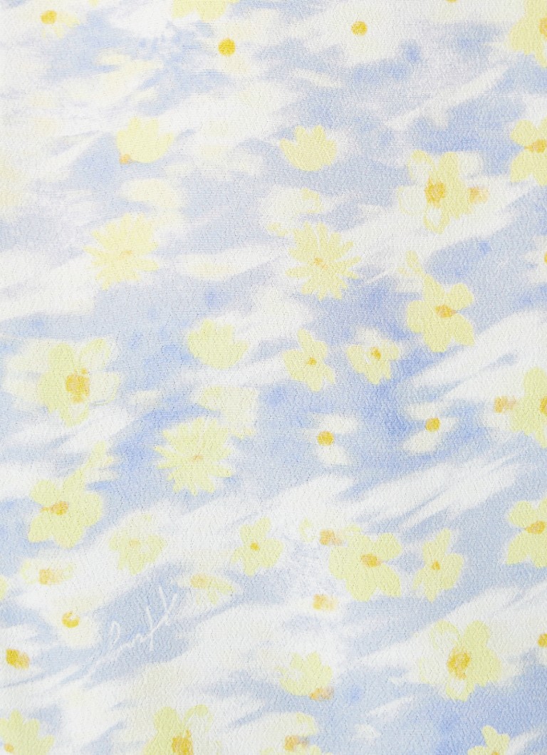 HUGO BOSS  Cinoni tuniek met bloemenprint en sjaalkraag