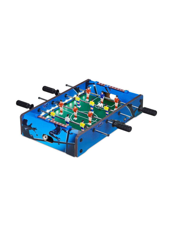 relaxdays Tischkicker LED in Blau günstig kaufen onesize