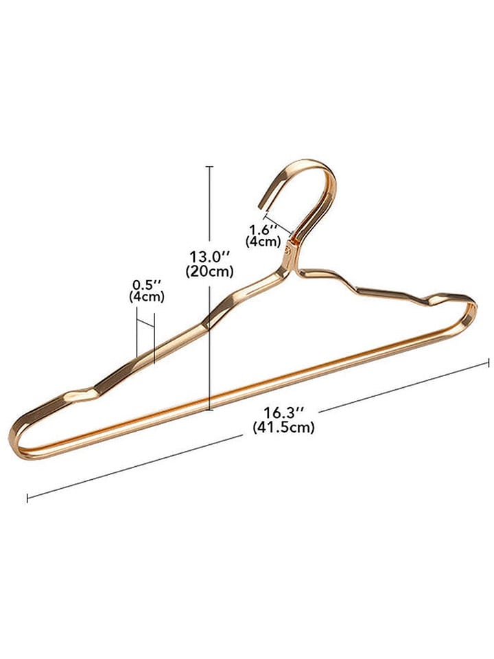 Joybos 10er-Set: Kleiderbügel in Gold - (B)41,5 cm günstig kaufen onesize