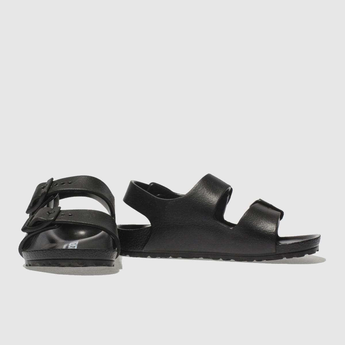 BIRKENSTOCK svarta milano eva småbarnssandaler
