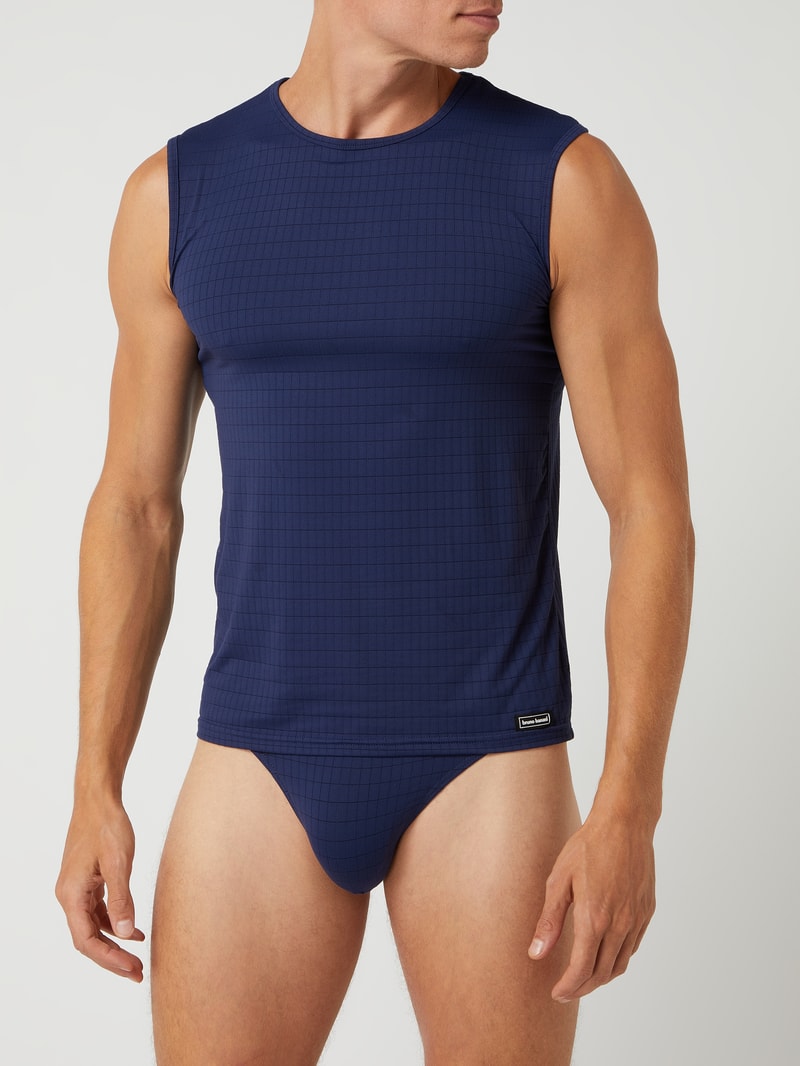 Tanktop mit Stretch-Anteil in marineblau