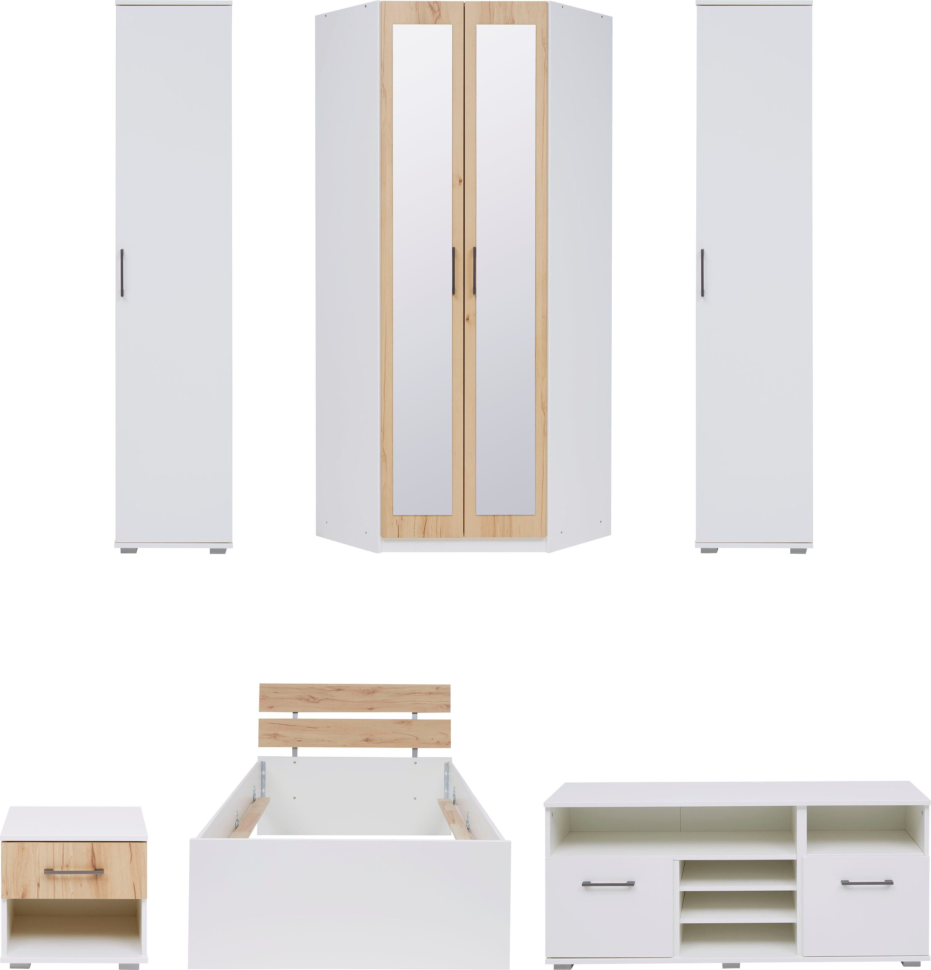 priess Jugendzimmer-Set Lissabon, (6-St), 6-teiliges Set