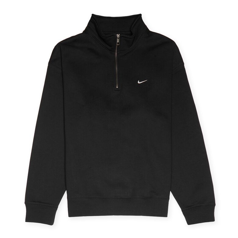 NIKE Solo Swoosh HW BB Quarter Zip Top black/white