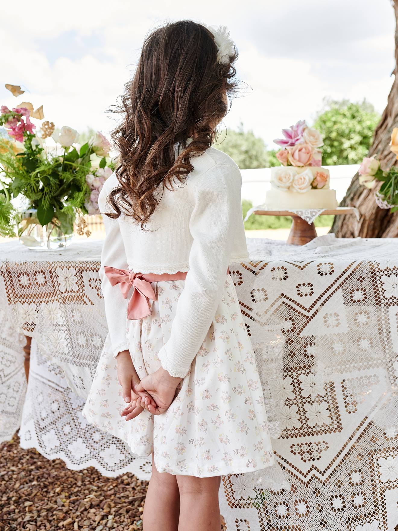 Vertbaudet Festlicher Mädchen Bolero - rosa