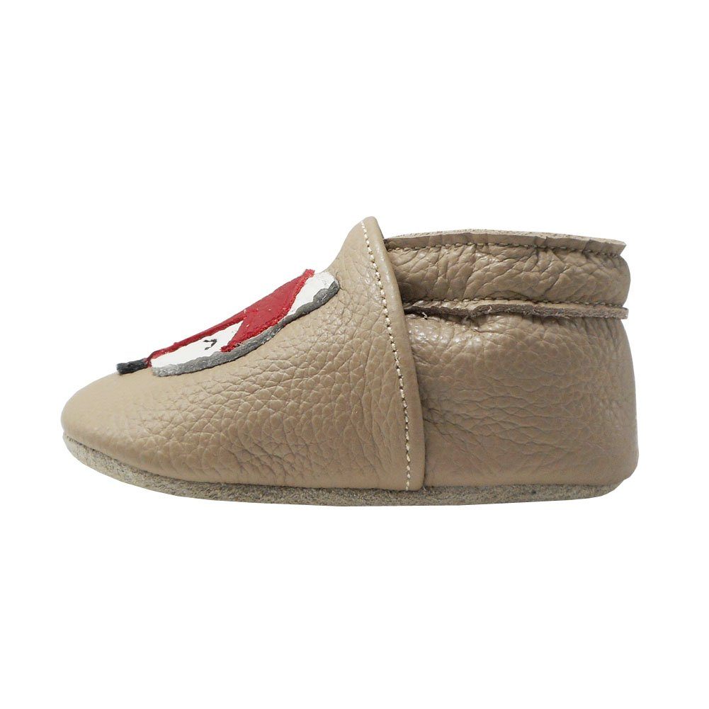 Yalion Weiche Leder Krabbelschuhe Lauflernschuhe Hausschuhe Fuchs Krabbelschuh