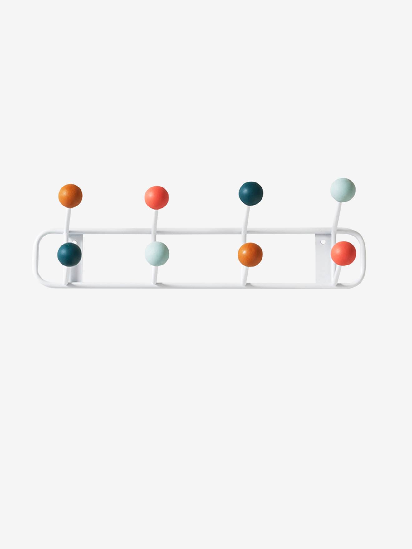 Porte-manteau Sixties blanc/multicolore