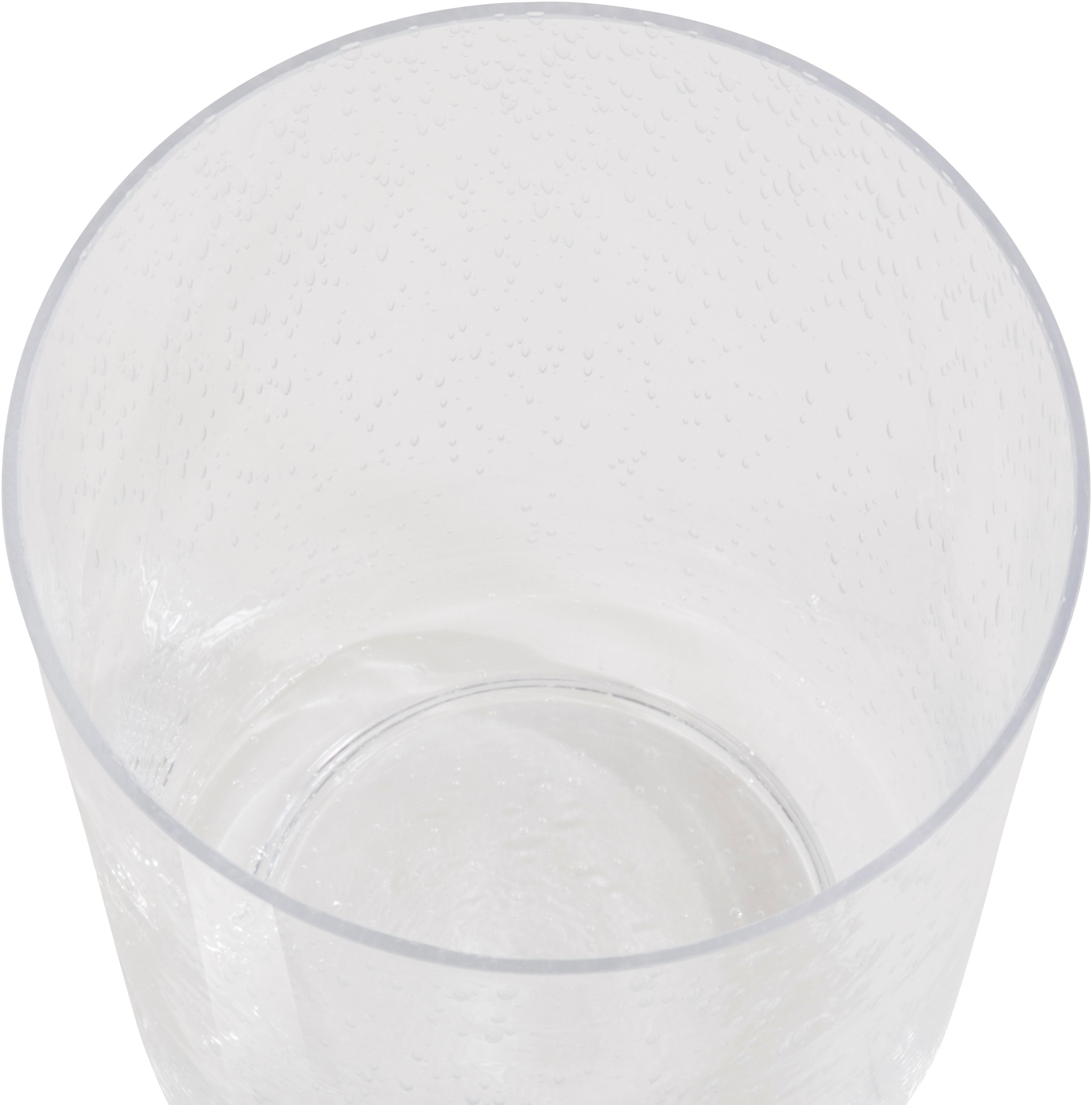 Home affaire Windlicht aus Glas, mit Lufteinschlüssen, Höhe 30 cm (1 St), für Stumpenkerzen, auch ideal als Vase