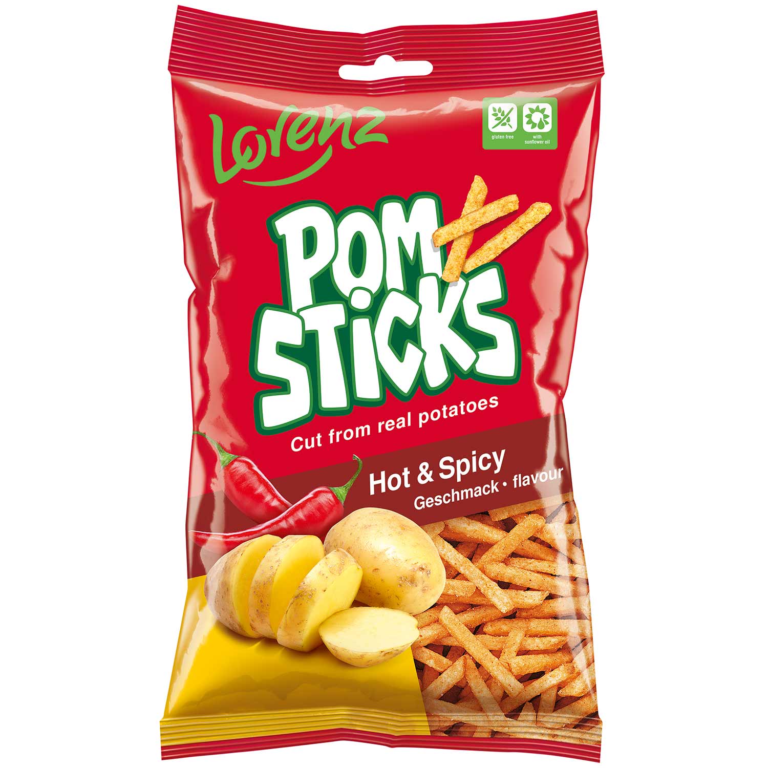 Pomsticks Hot & Spicy 100g