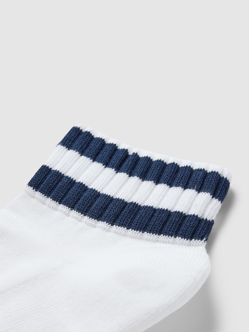 Socken mit Logo-Stitching Modell 'QUARTER' in weiß