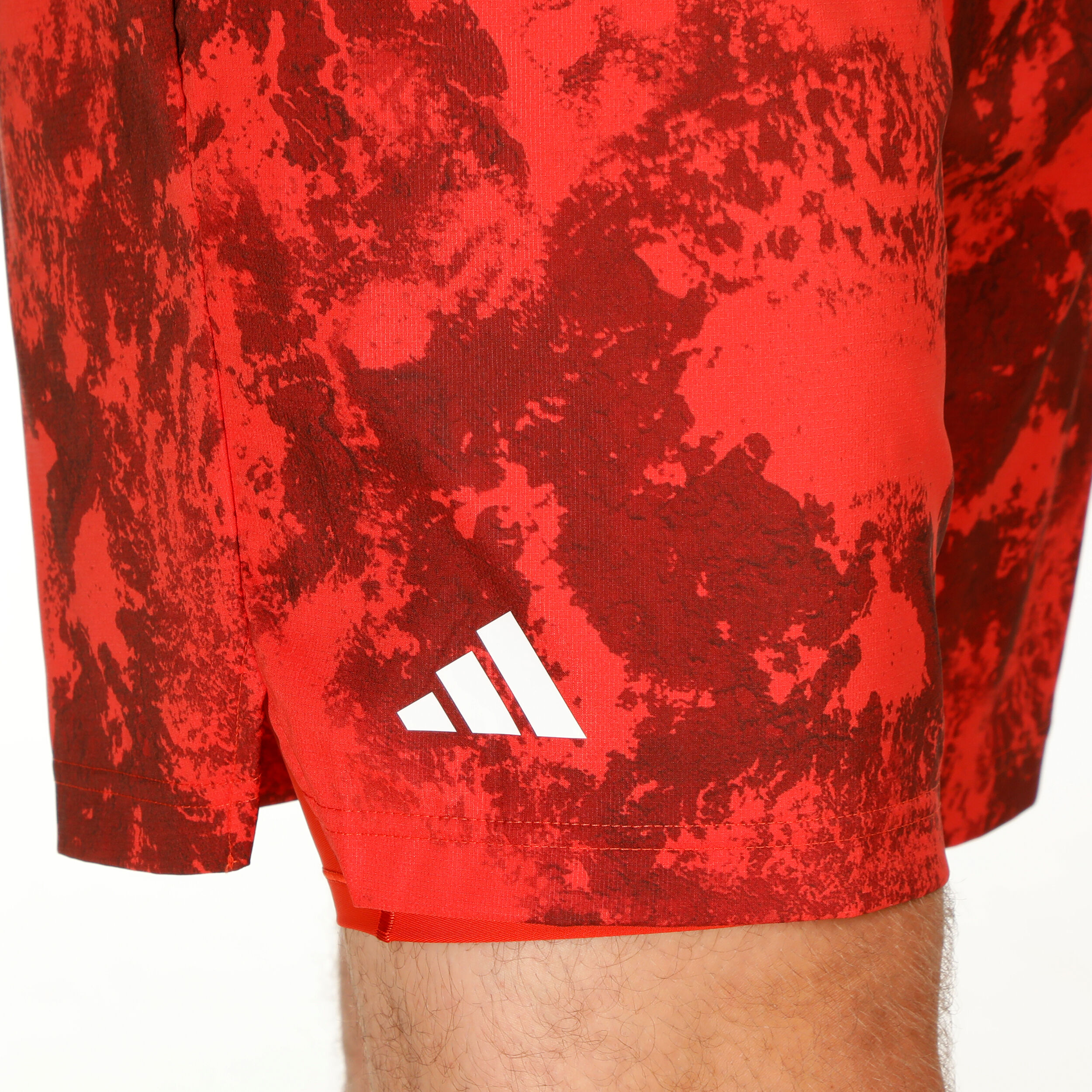 Paris 2N1 Shorts Herren - Orange, Rot