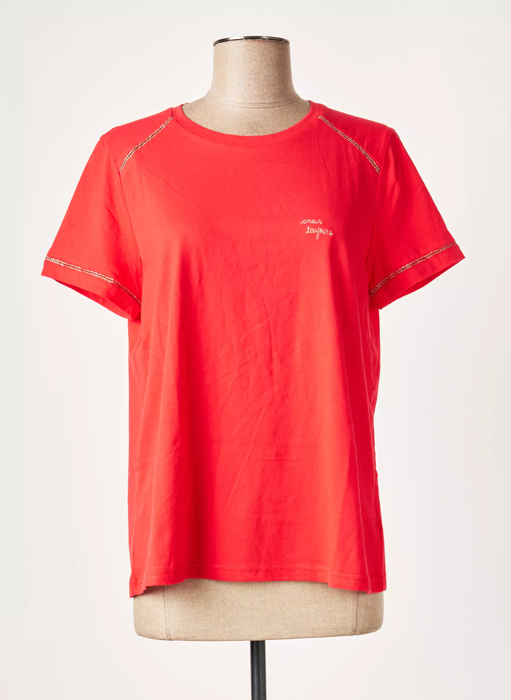 Cherry Paris Tshirts Femme couleur rouge