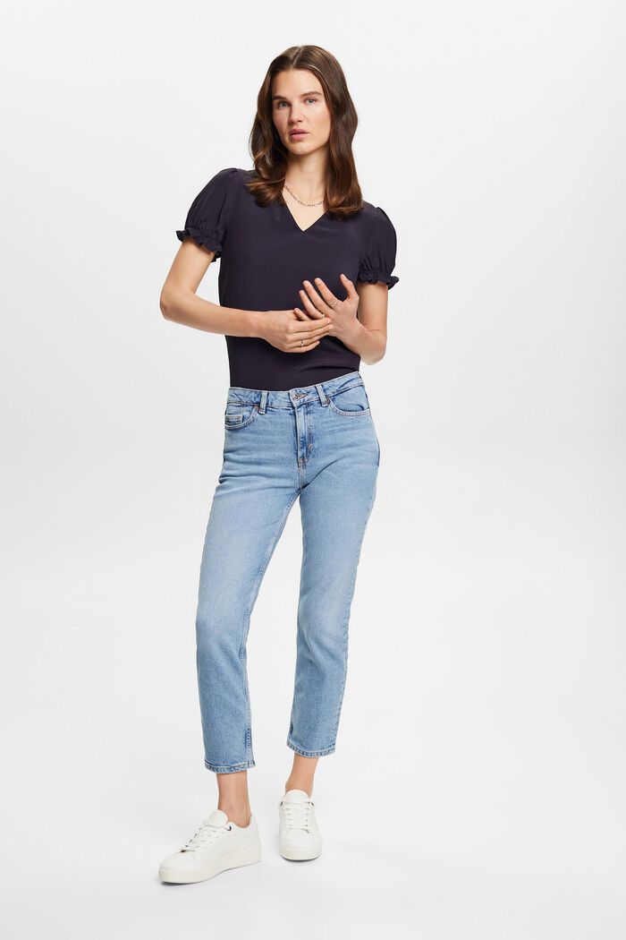 Bluse mit V-Ausschnitt