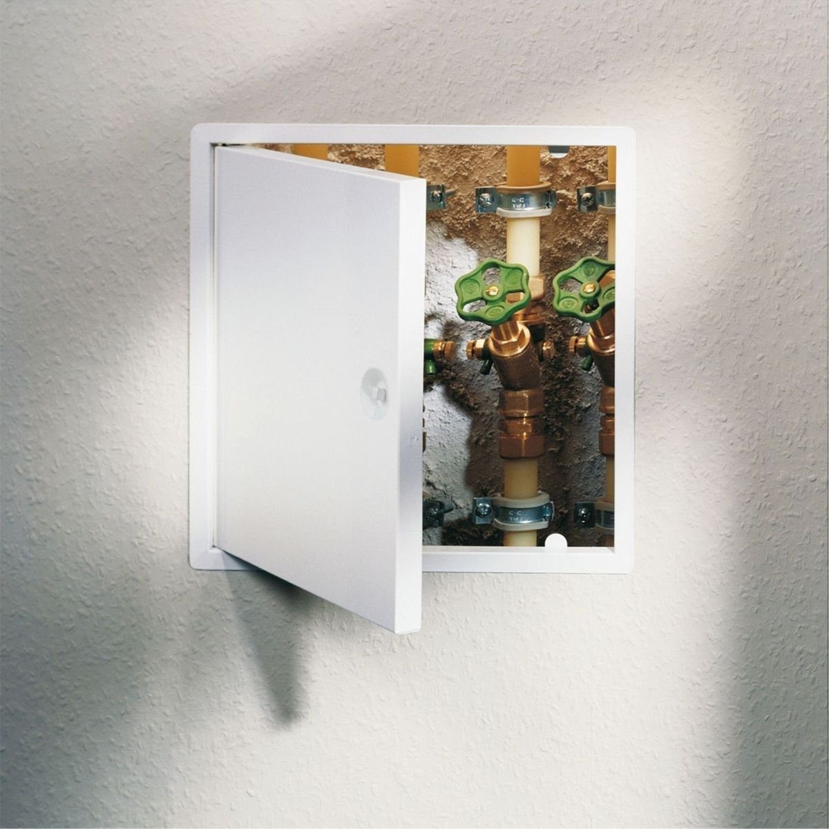 Marley Deutschland GmbH Aluminium Wandfliese Marley Revisionstür 15x15cm Wartungsklappe Revisionsklappe Wartungstür Revision, 0x0, Klappendeckel aushängbar, mit verdecktem Schnappverschluss