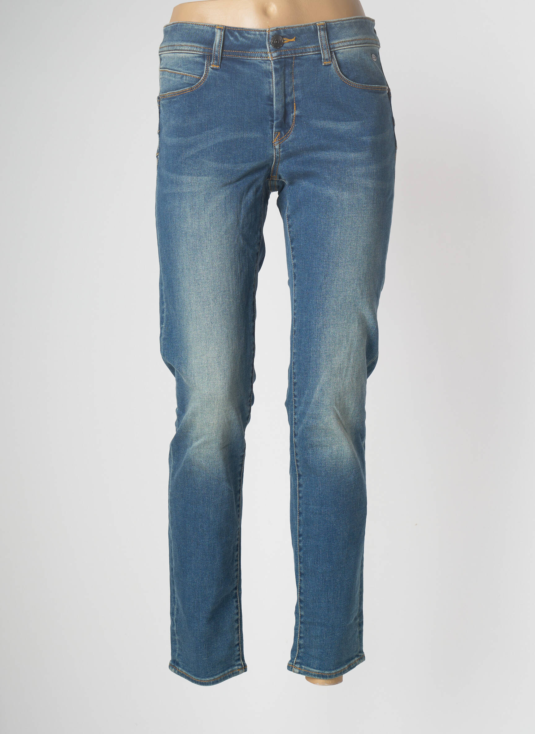 Ddp Jeans Coupe Slim Femme couleur bleu